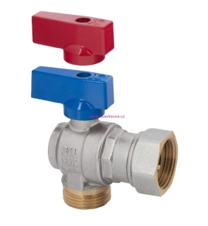 Rohový kulový kohout 1/2" s půlšroubením