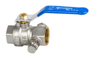 Kulový kohout 3/4"Diamond s odvzdušňovacím ventilem